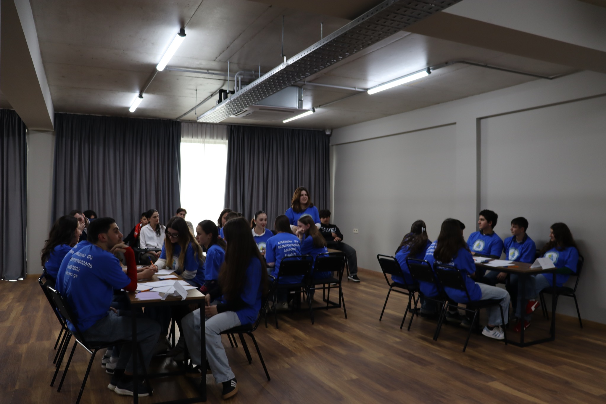 The final event of the "Peer Education" project in the Sachkhere branch of the Academy of Business  and Technology