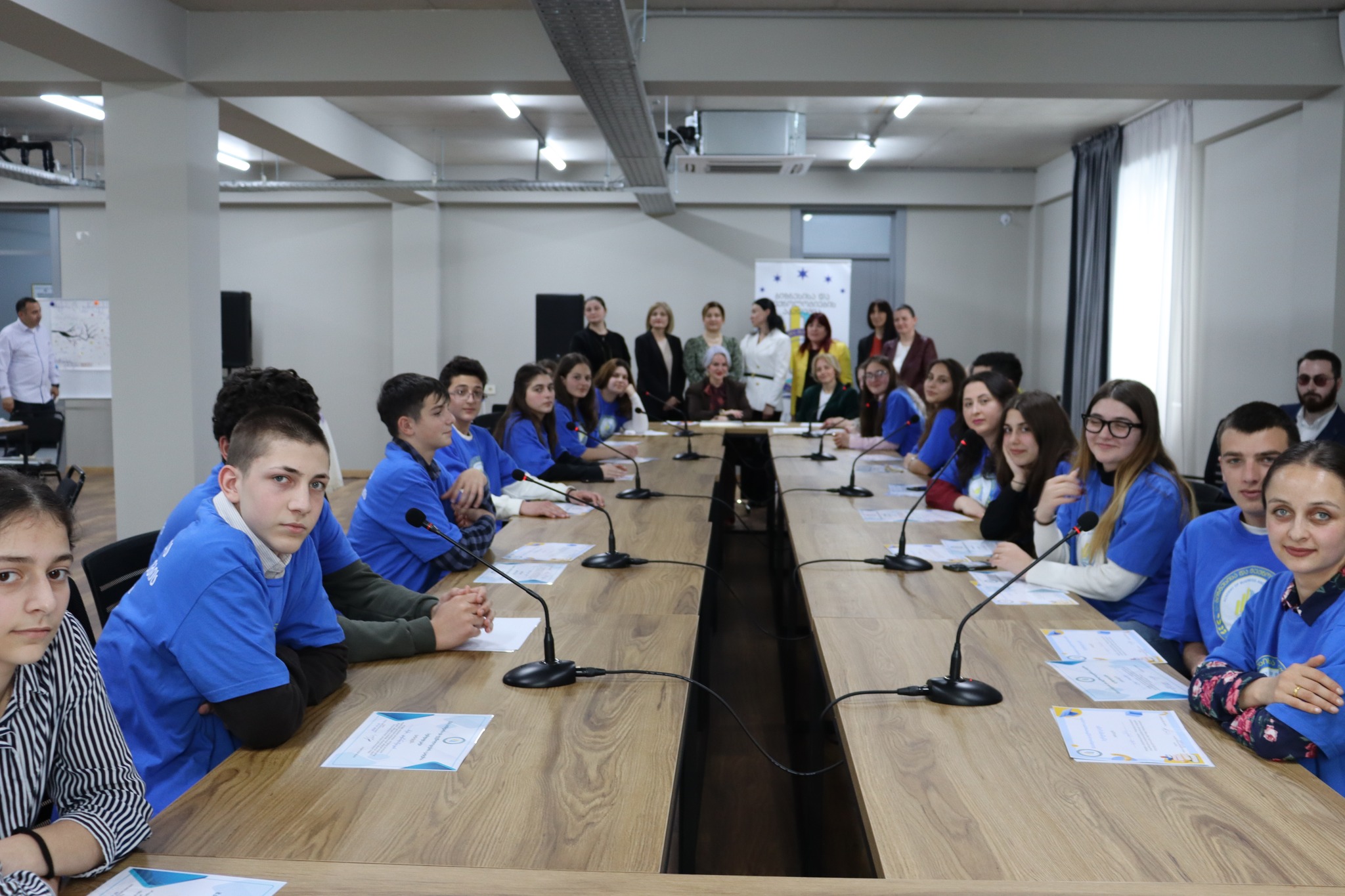 The final event of the "Peer Education" project in the Sachkhere branch of the Academy of Business  and Technology