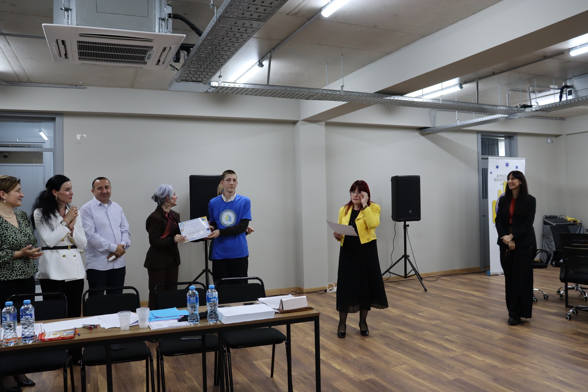 The final event of the "Peer Education" project in the Sachkhere branch of the Academy of Business  and Technology