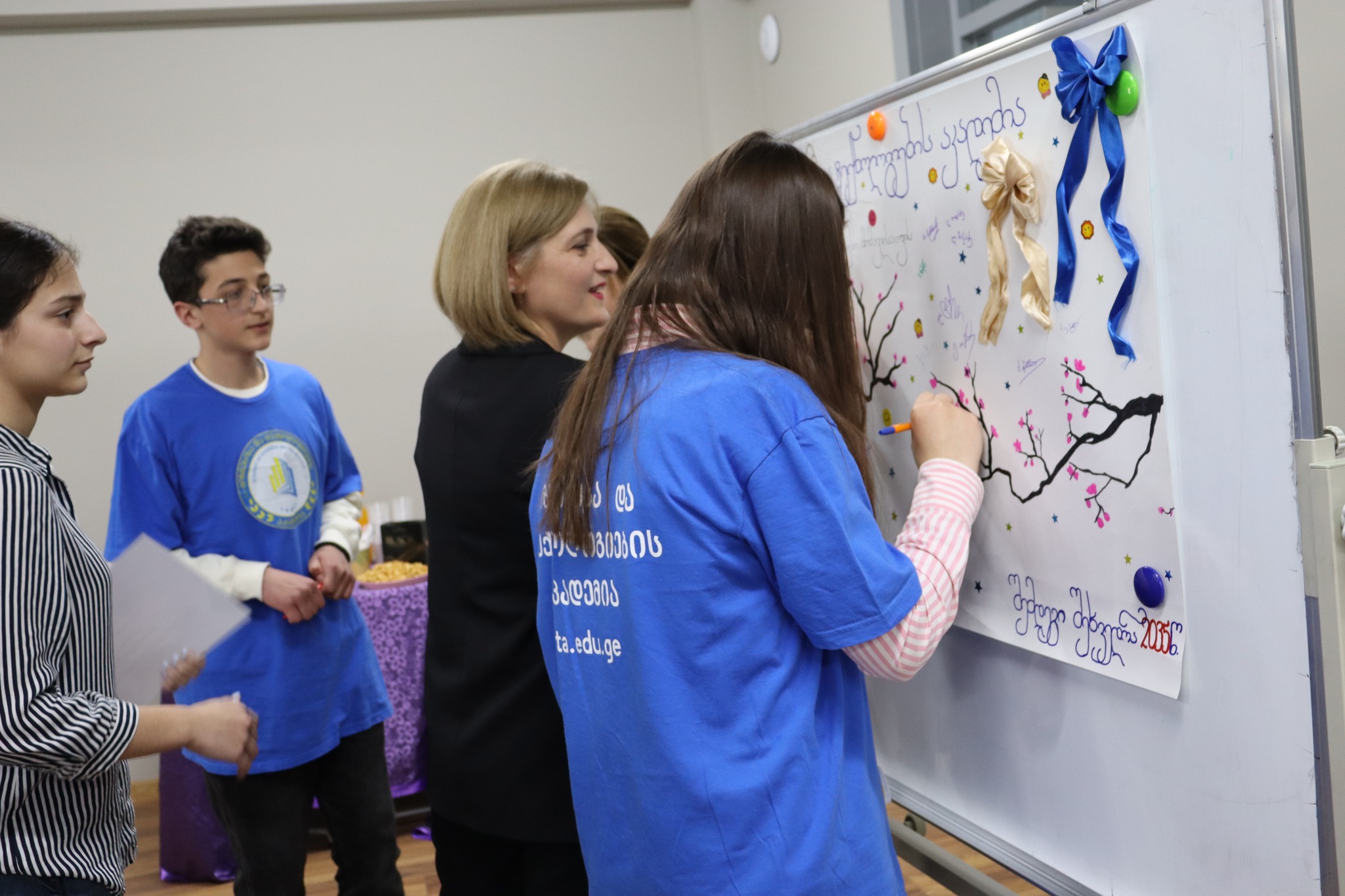 The final event of the "Peer Education" project in the Sachkhere branch of the Academy of Business  and Technology