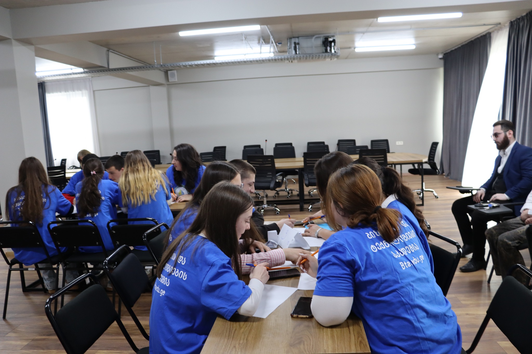 The final event of the "Peer Education" project in the Sachkhere branch of the Academy of Business  and Technology