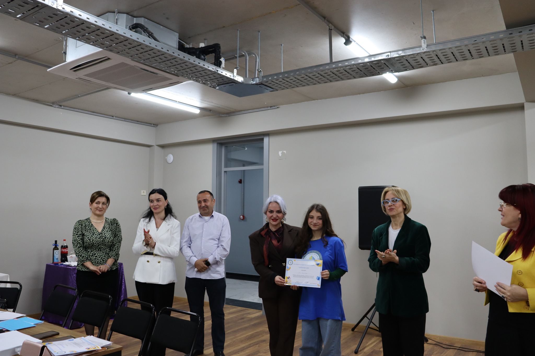 The final event of the "Peer Education" project in the Sachkhere branch of the Academy of Business  and Technology
